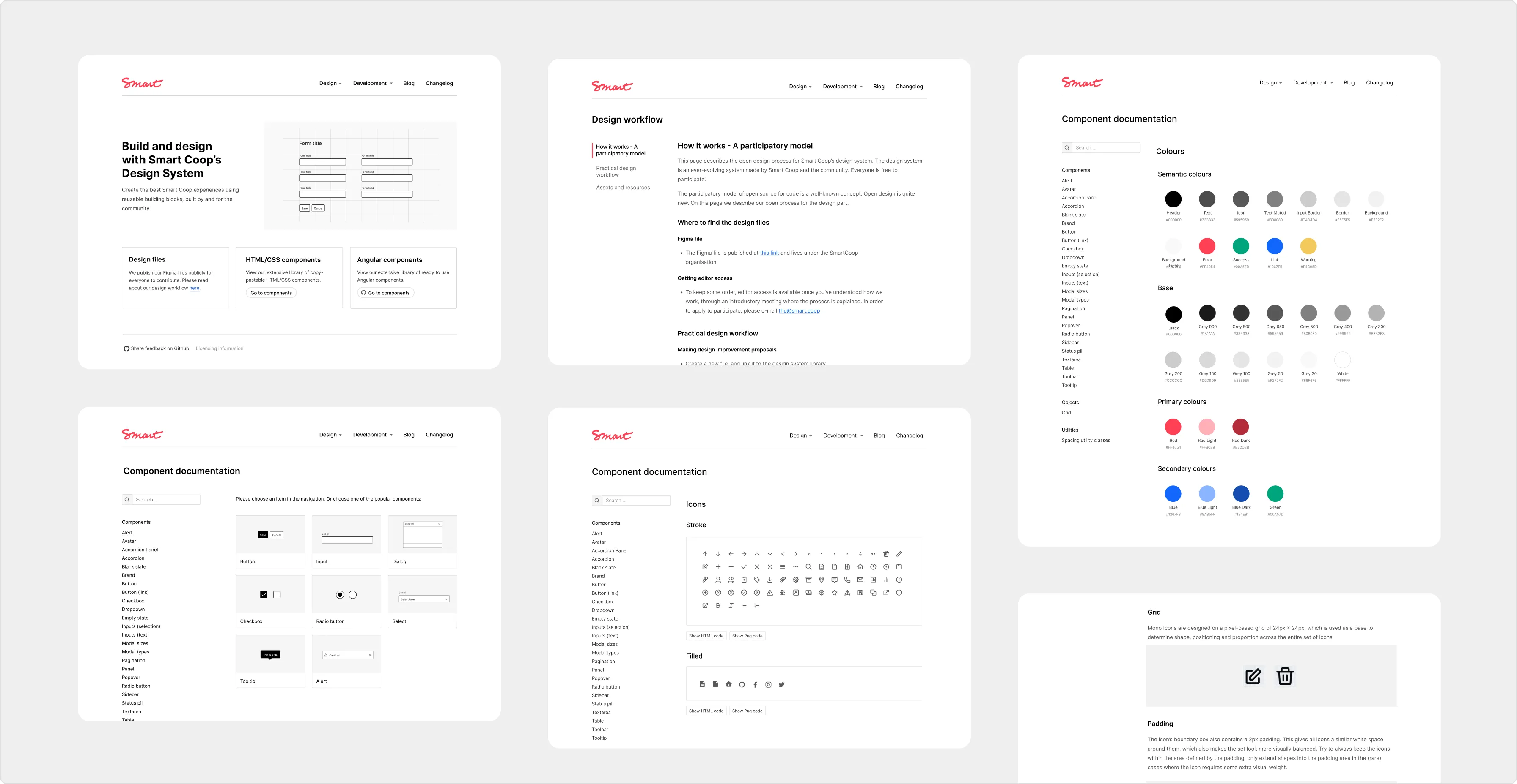 Smart design system details.